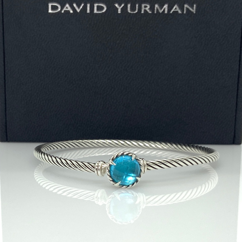 David Yurman Châtelaine Bracelet w/Blue Topaz